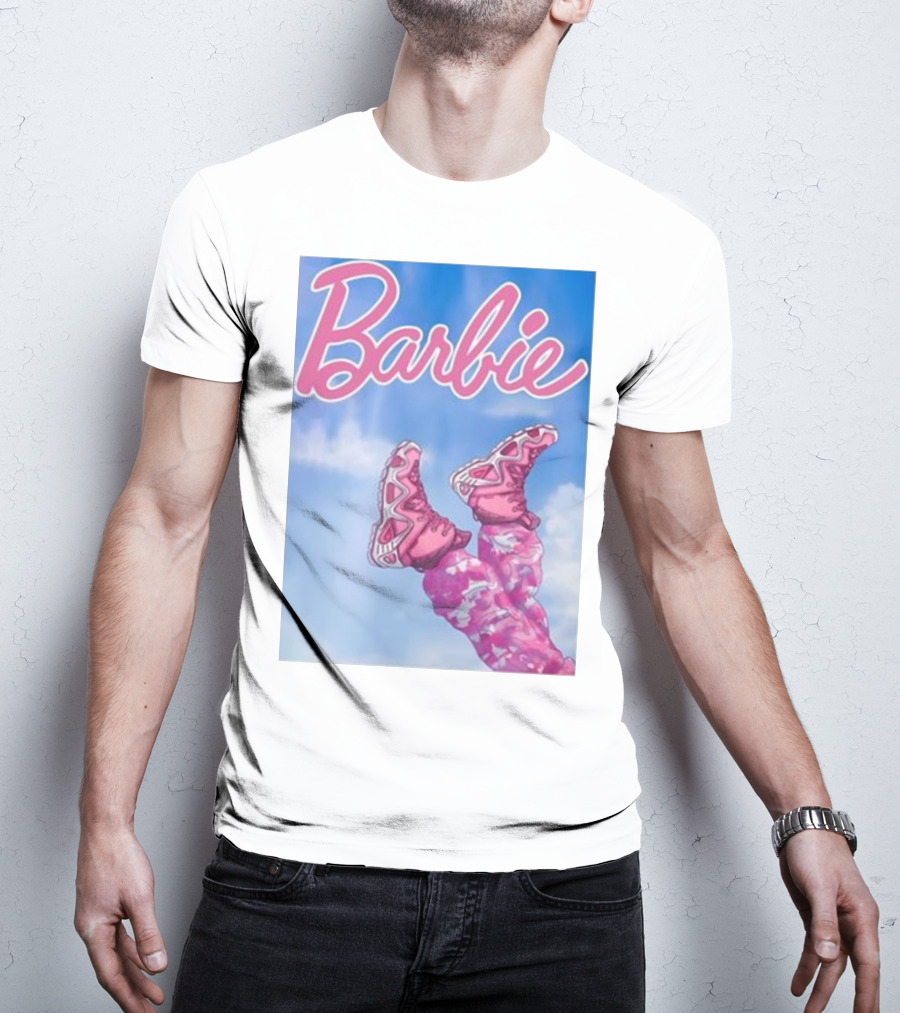 Nafo Trinzu Blgr Lowa Barbie Pink Shoes Sky Background T-Shirt