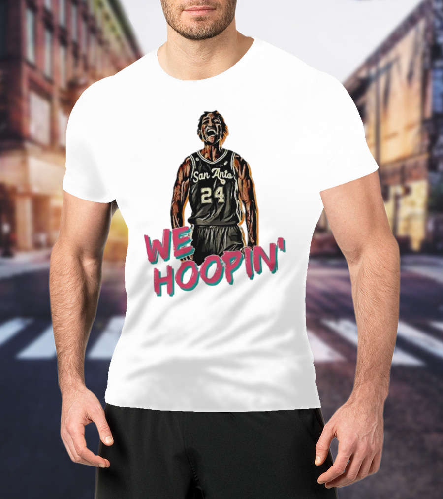 San Anto 24 We Hoopin' Tom Petrini Devo T-Shirt