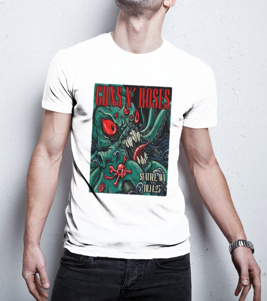 Guns N Roses Seattle WA 10.14.23 Monster T-Shirt