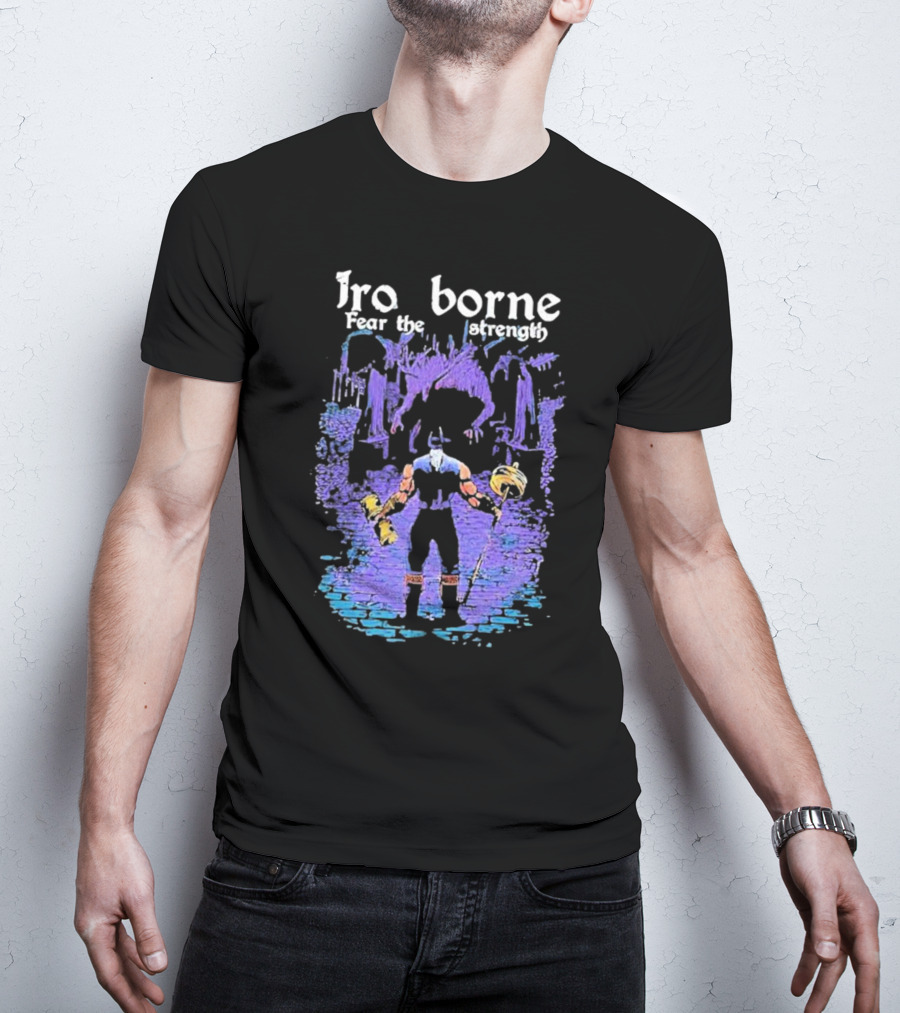 Ironborne Fear The Strength Power Viking Warrior Scene T-Shirt