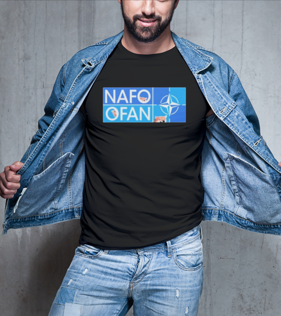 NAFO OFAN Shiba Inu NATO Star Emblem T-Shirt