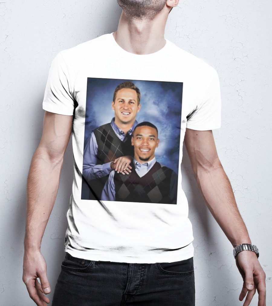 The Goff And Amon-Ra Step Brothers Portrait T-Shirt