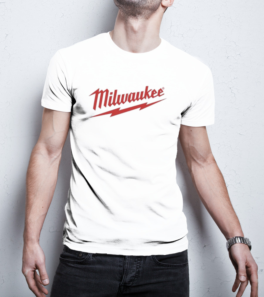 Milwaukee Power Tools Logo With Tyler Tallbottom Text T-Shirt