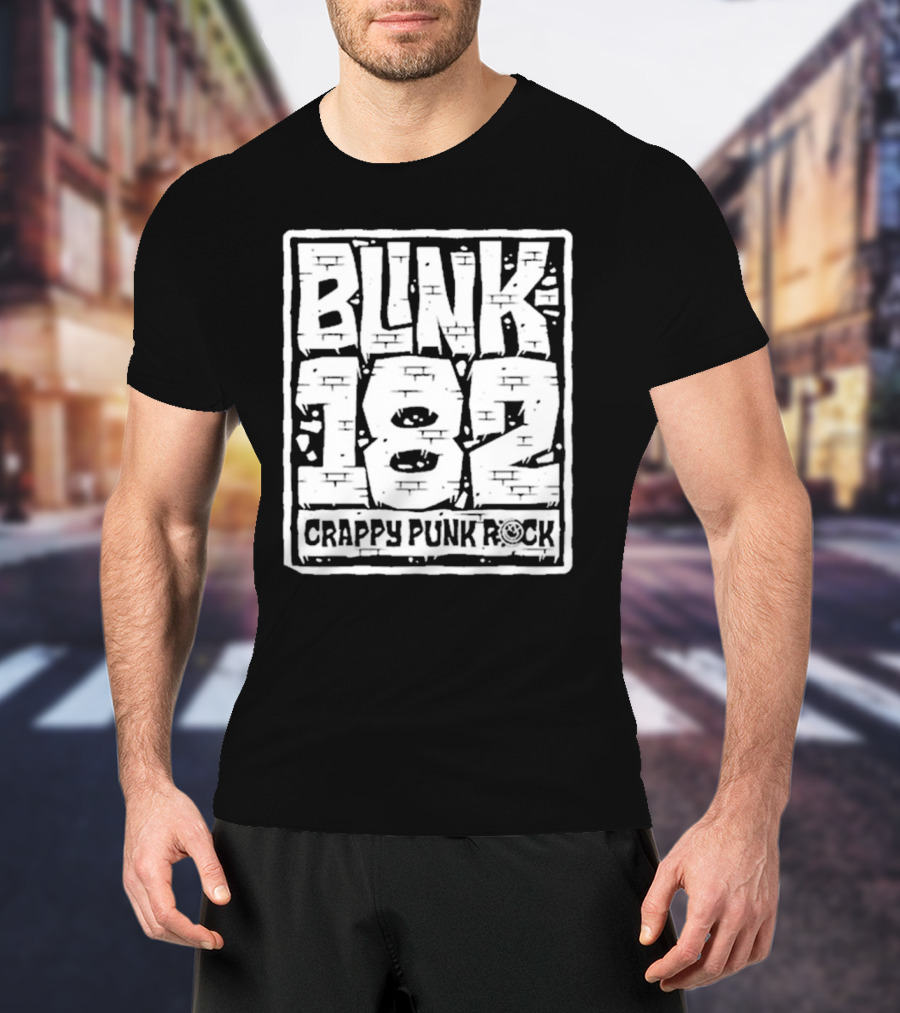 BLINK 182 Crappy Punk Rock Brick Wall T-Shirt