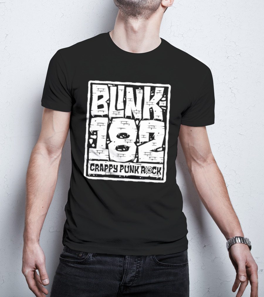 BLINK 182 Crappy Punk Rock Brick Wall T-Shirt