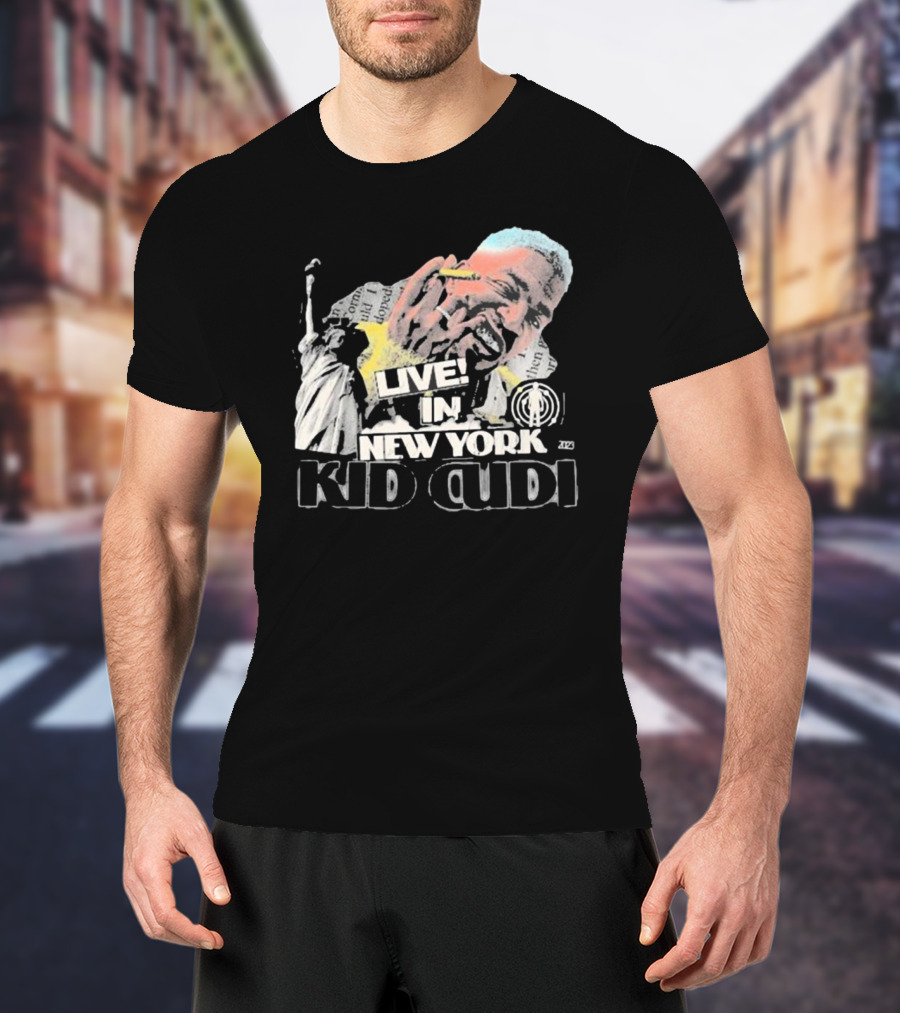 Live In New York Kid Cudi Doron Statue Of Liberty T-Shirt