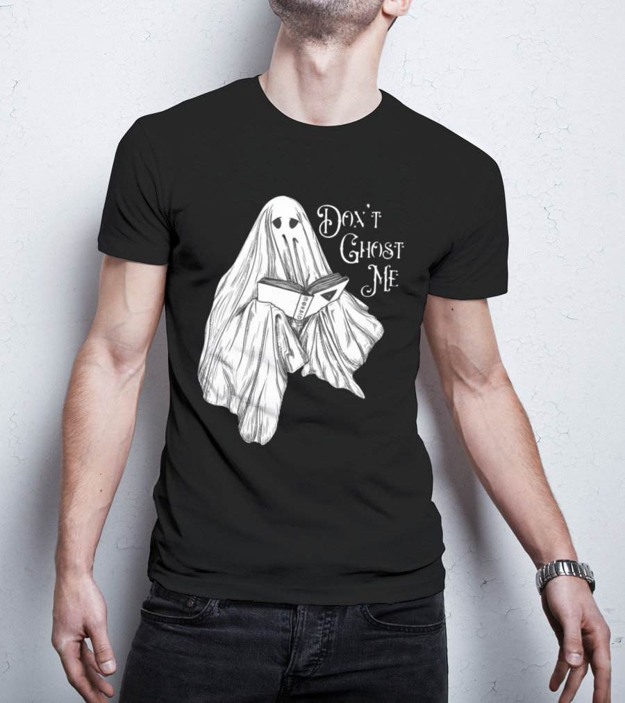 Morbid Don't Ghost Me Halloween Ghost Reading Book T-Shirt