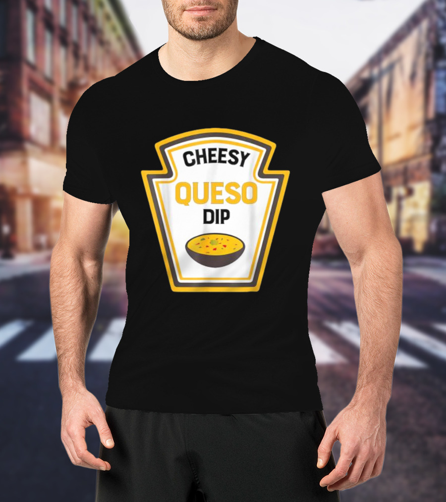 Cheesy Queso Dip Condiments Halloween Costume T-Shirt