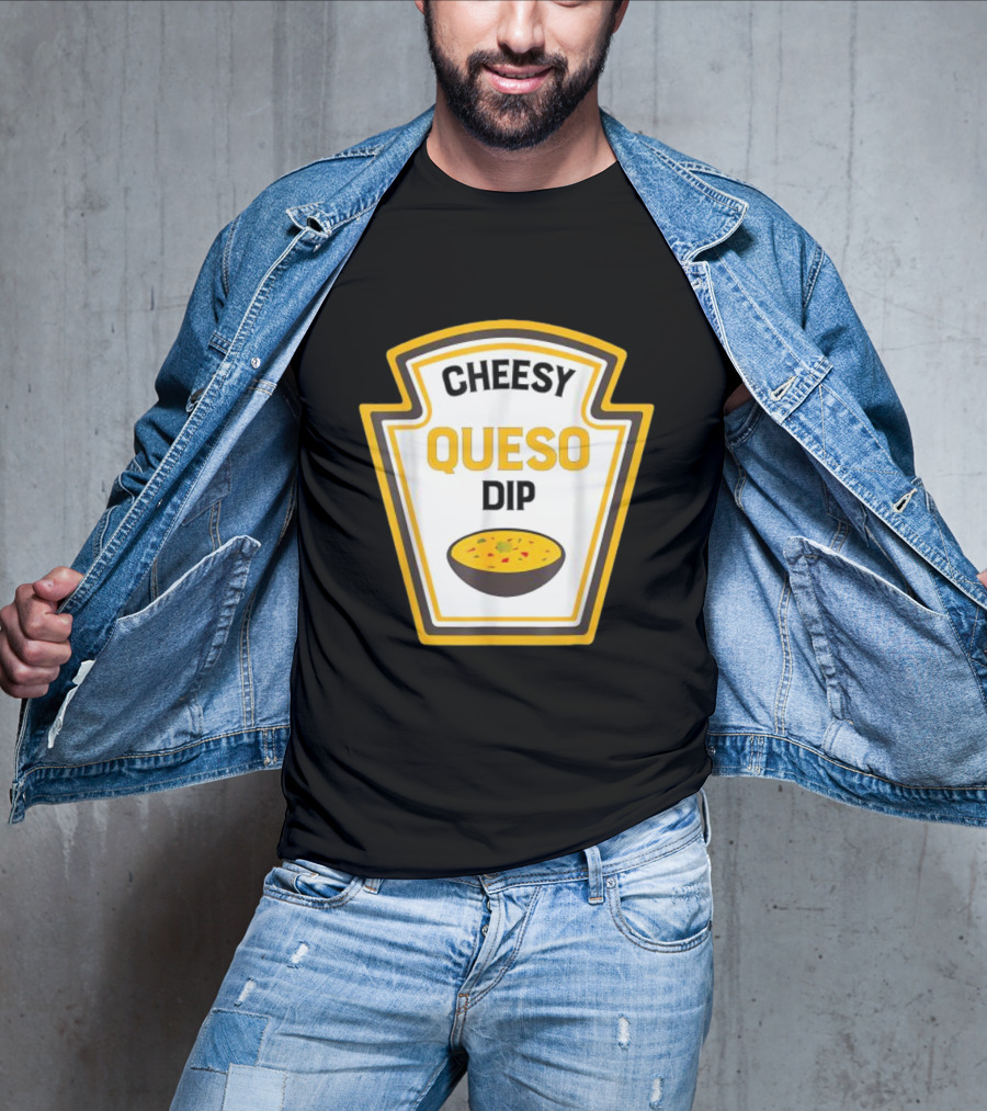 Cheesy Queso Dip Condiments Halloween Costume T-Shirt