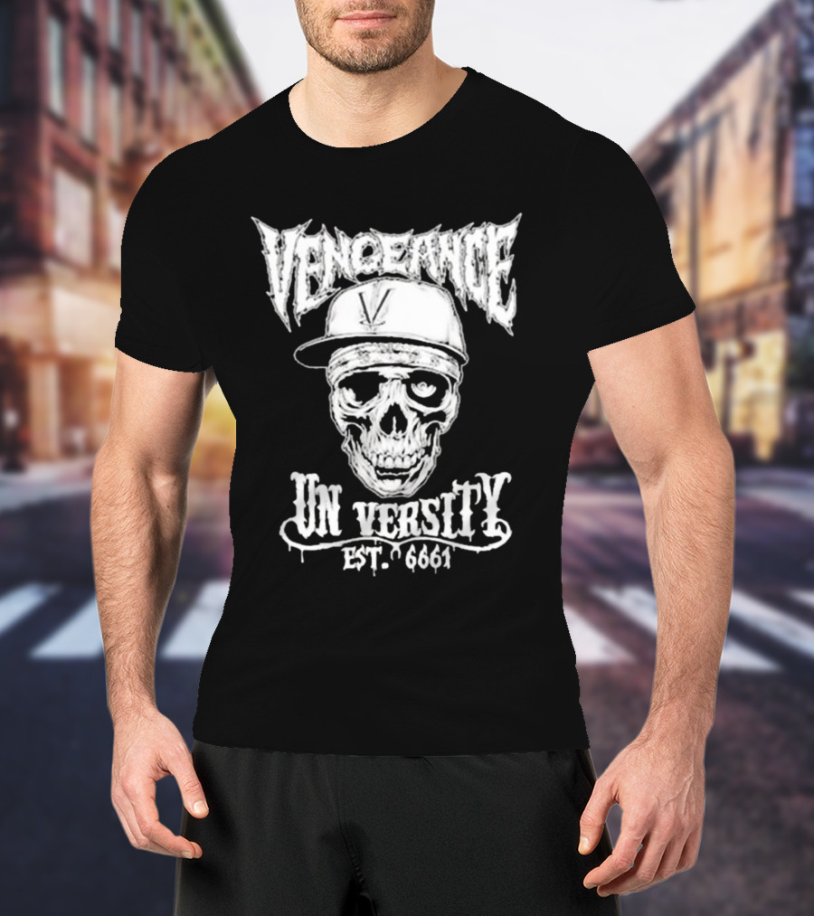 Vengeance University Skull Est. 6661 T-Shirt