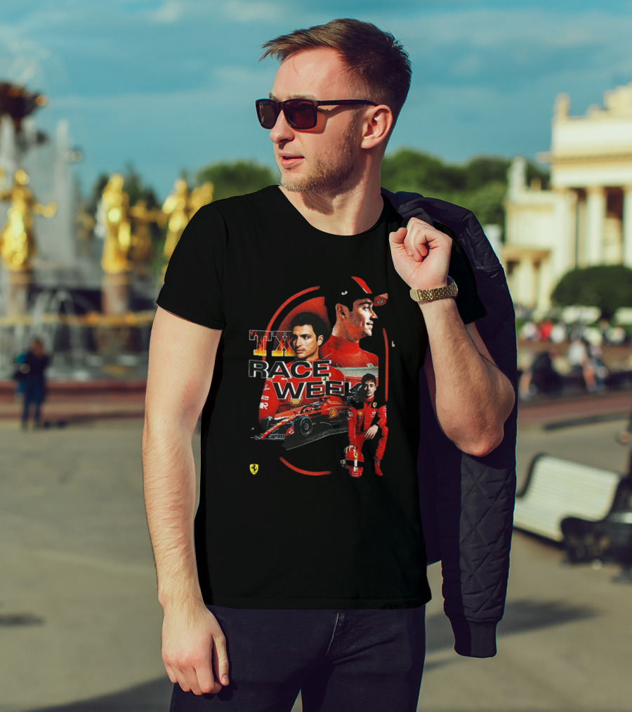 TX Race Week Charles Leclerc Ferrari T-Shirt