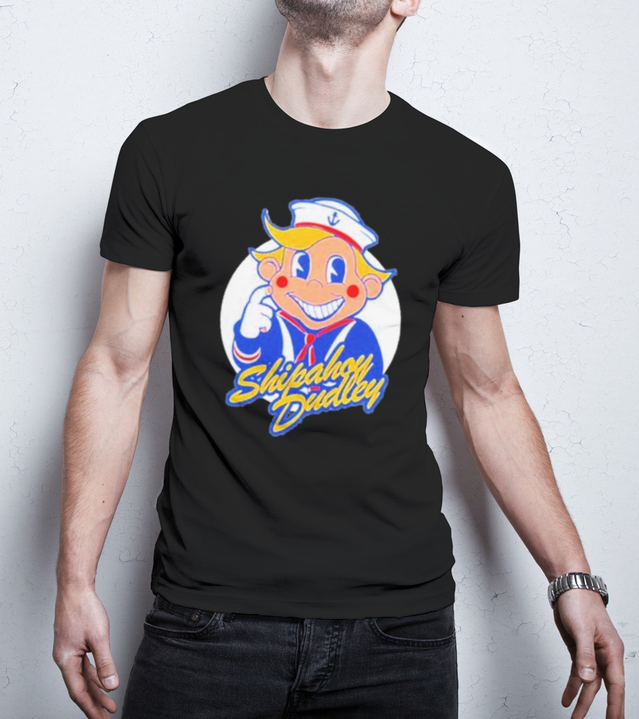 Shipahoy Dudley Sailor Character With Bendy Smile T-Shirt