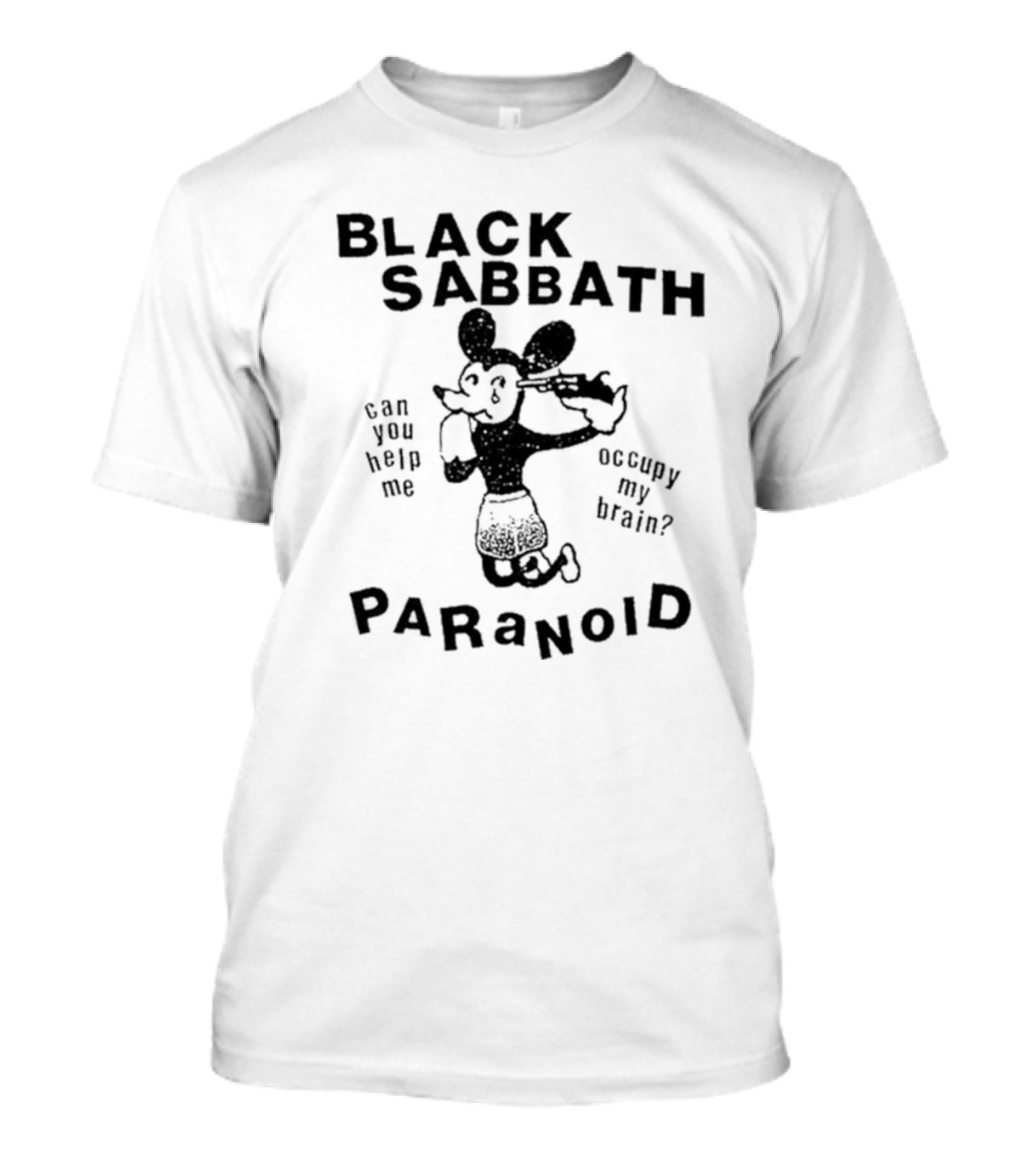 Black Sabbath Paranoid Can You Help Me Occupy My Brain T-Shirt