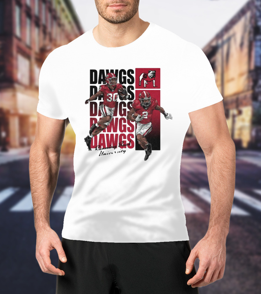 Dawgs Kendall Milton Daijun Edwards RBU Dawgs Football T-Shirt