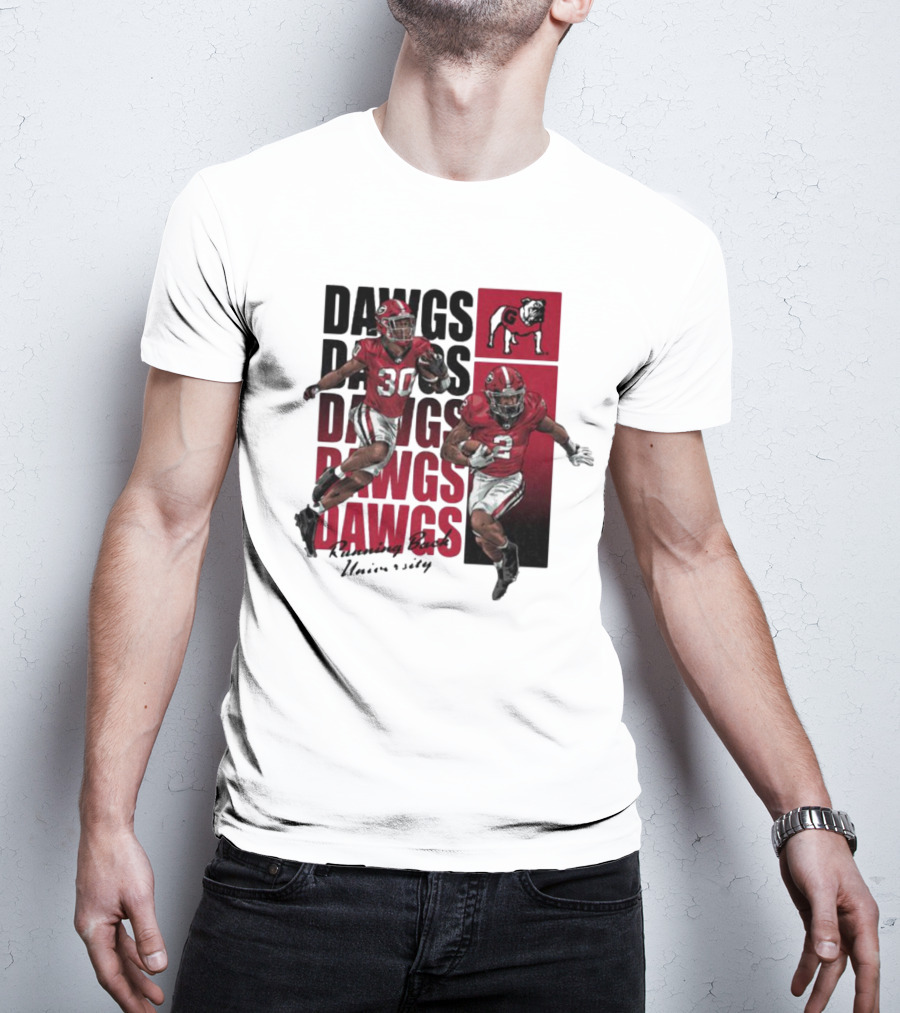 Dawgs Kendall Milton Daijun Edwards RBU Dawgs Football T-Shirt