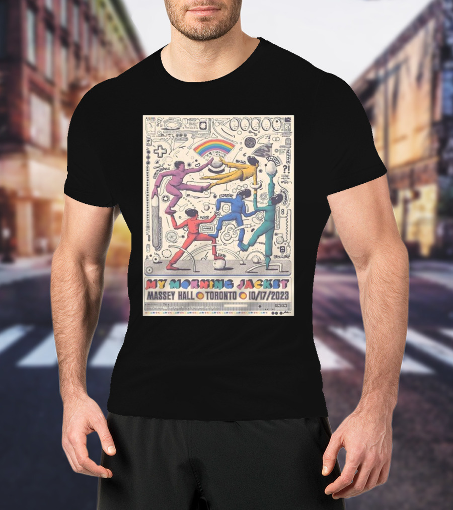 My Morning Jacket Tour 10/17/2023 At Massey Hall Toronto Rainbow Dance T-Shirt