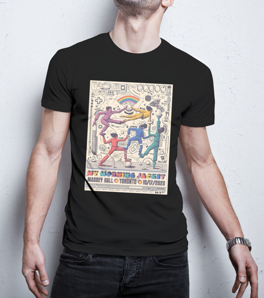 My Morning Jacket Tour 10/17/2023 At Massey Hall Toronto Rainbow Dance T-Shirt