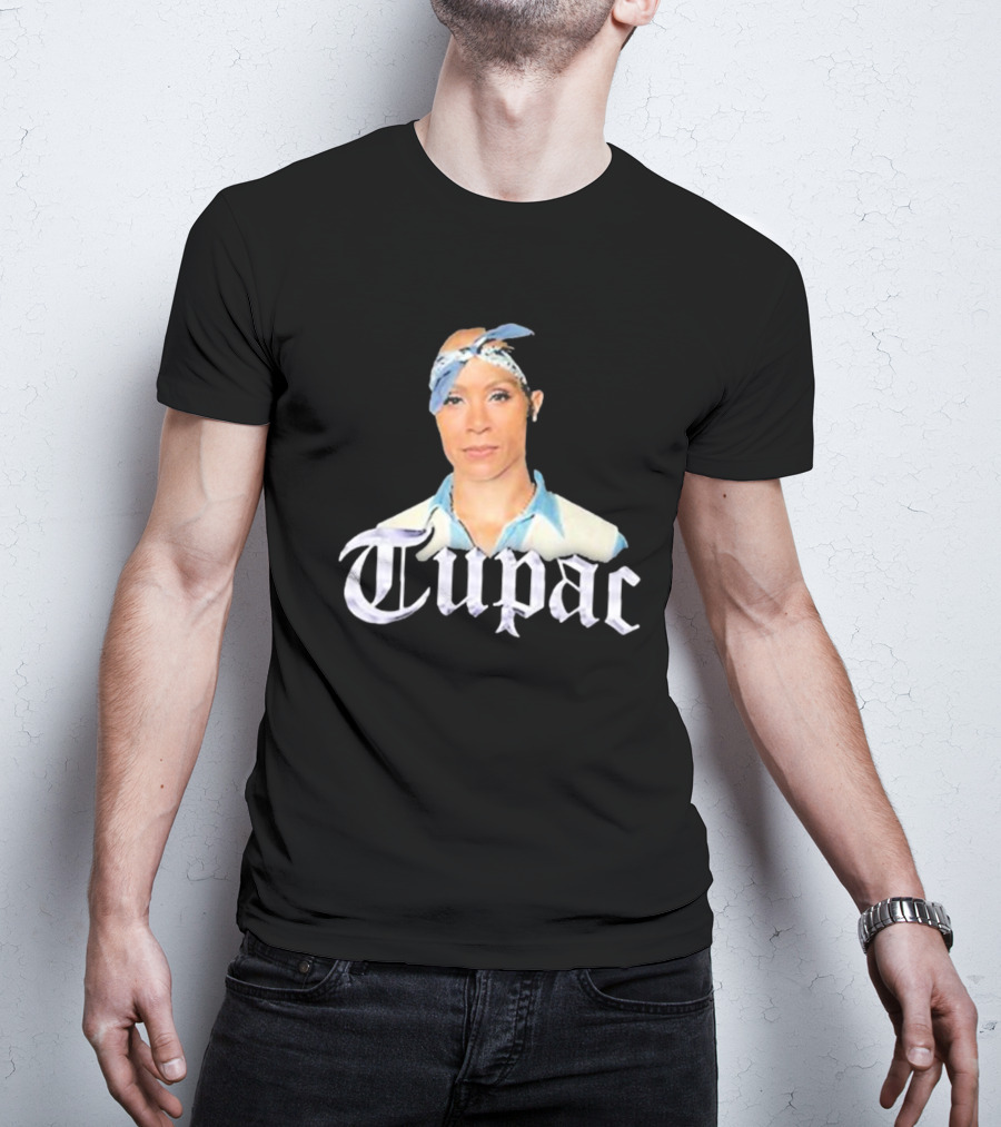 Tupac Blue Bandana Bust T-Shirt