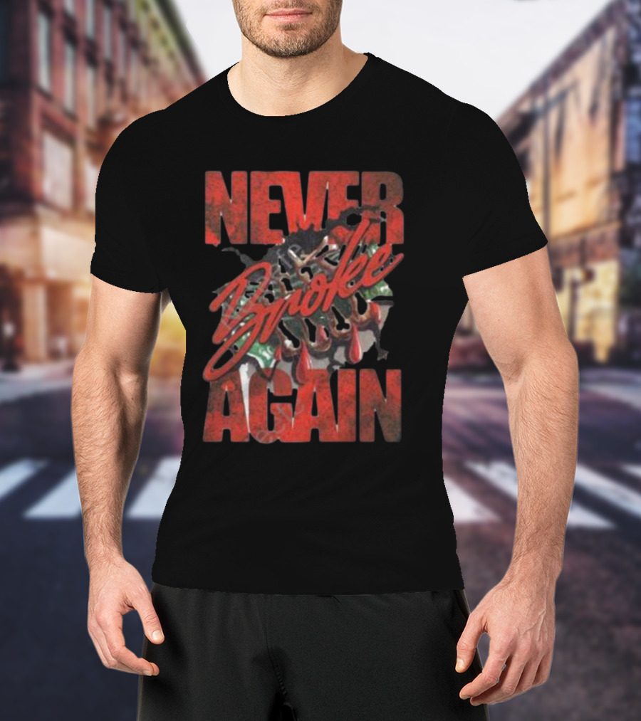 Never Broke Again Seafoam Yb Money T-Shirt