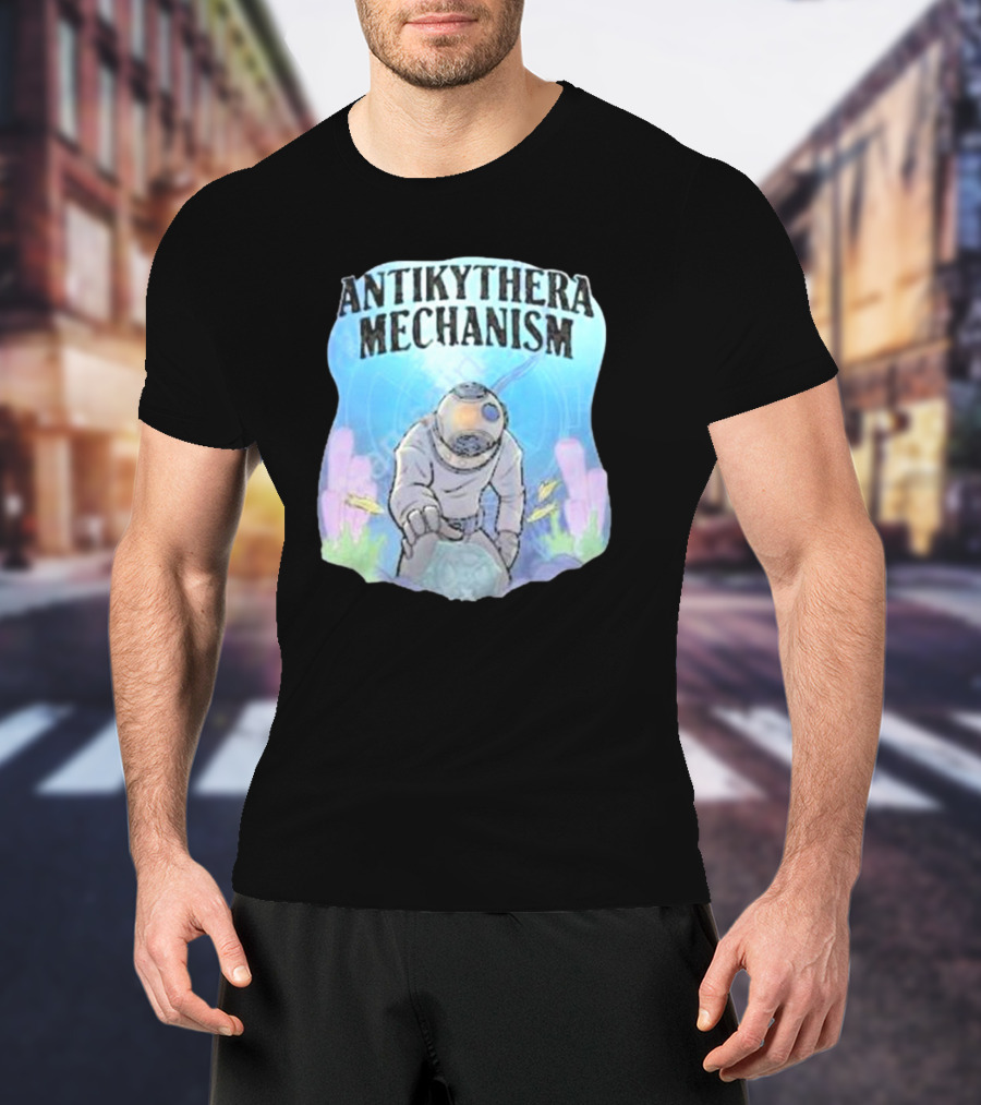 Antikythera Mechanism Diver Exploring Underwater Mystery T-Shirt