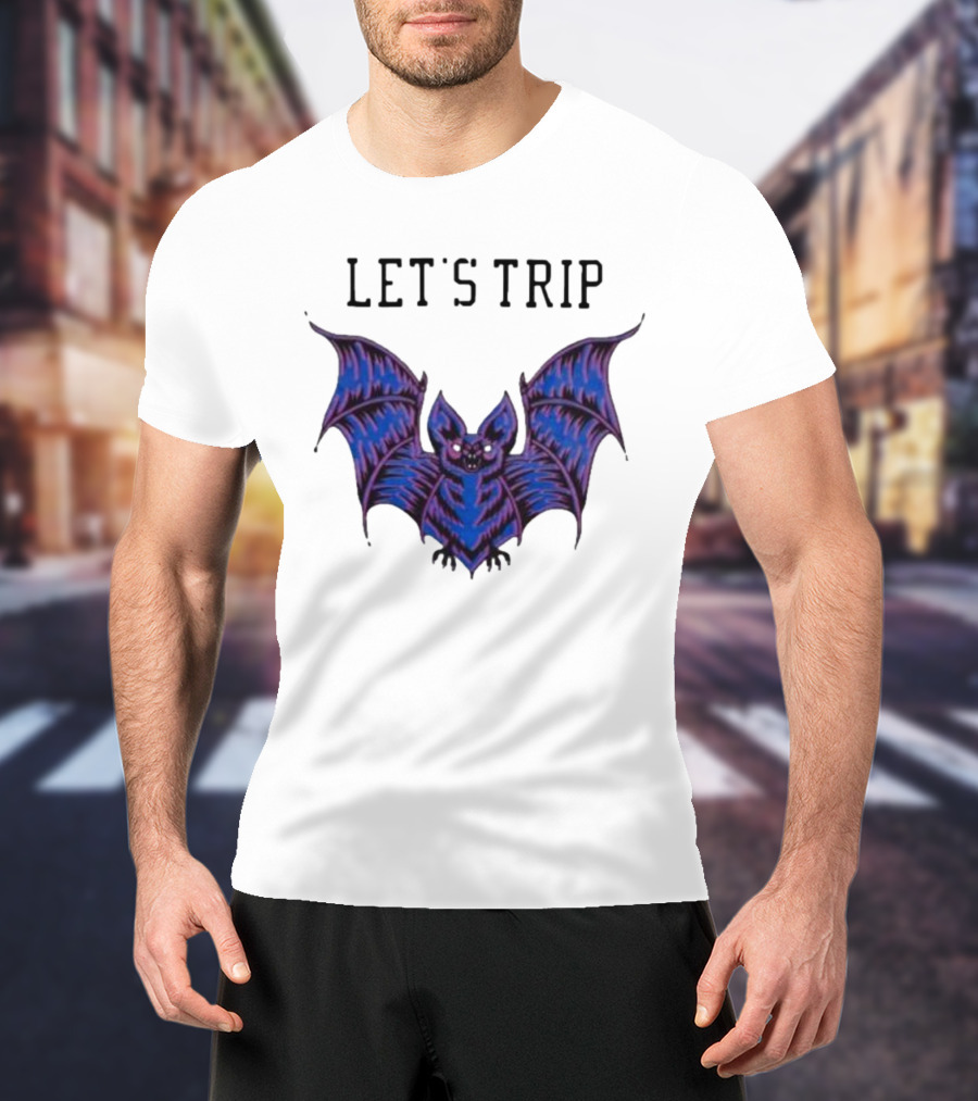 Let's Trip Bat Nocolas 02 Purple Bat T-Shirt