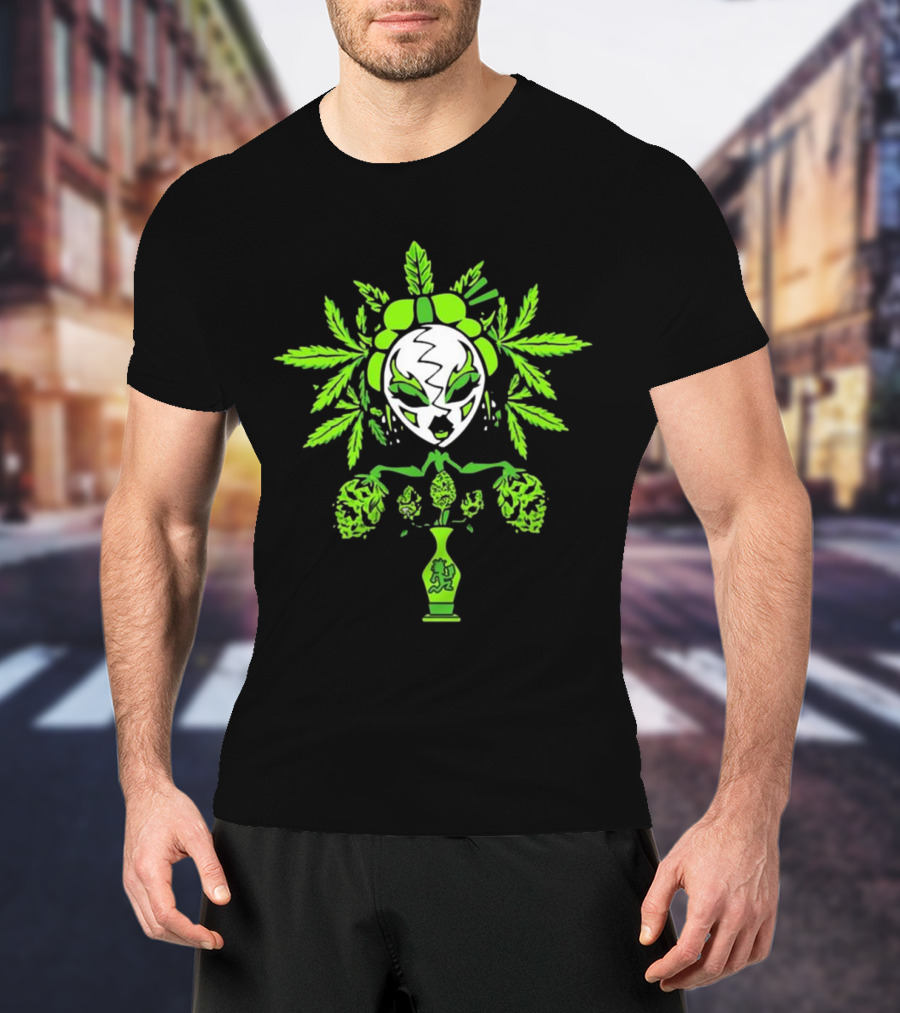 Insane Clown Posse Yum Yum 420 Weed Leaf Mask Hatchetman Juggalos T-Shirt