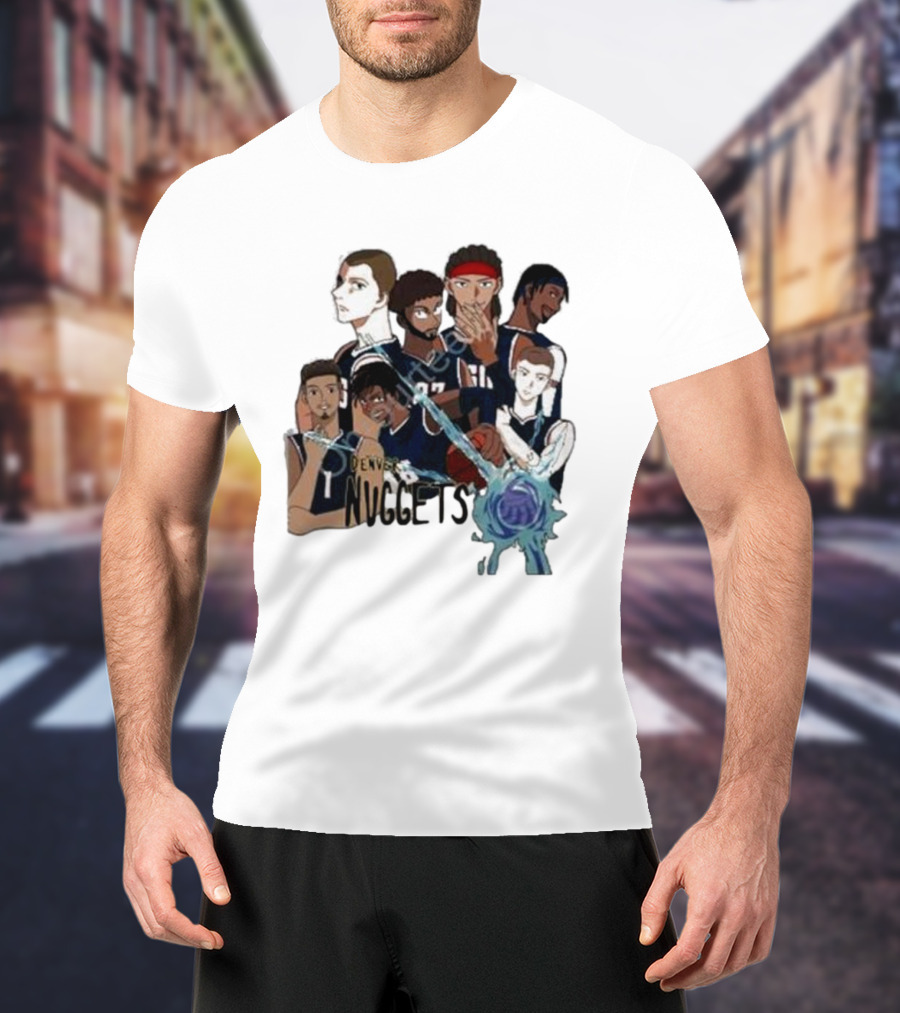 Denver Nuggets Jjk Jujutsu Kaisen Anime Crossover Fan Merch T-Shirt