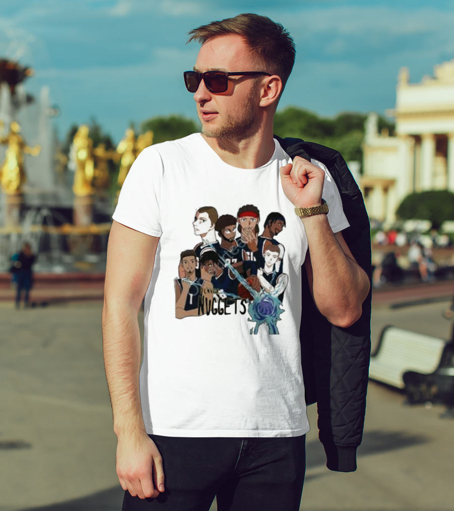 Denver Nuggets Jjk Jujutsu Kaisen Anime Crossover Fan Merch T-Shirt