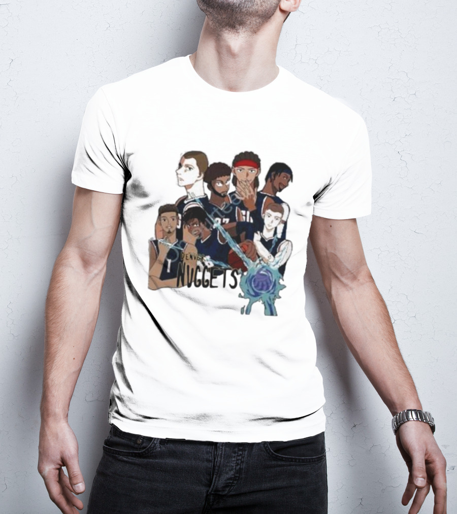 Denver Nuggets Jjk Jujutsu Kaisen Anime Crossover Fan Merch T-Shirt