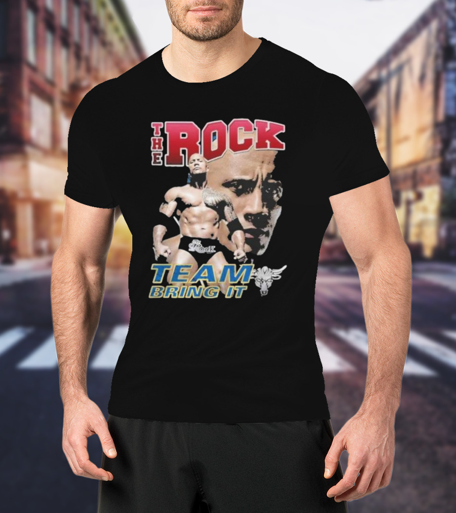 The Rock Team Bring It Bull T-Shirt