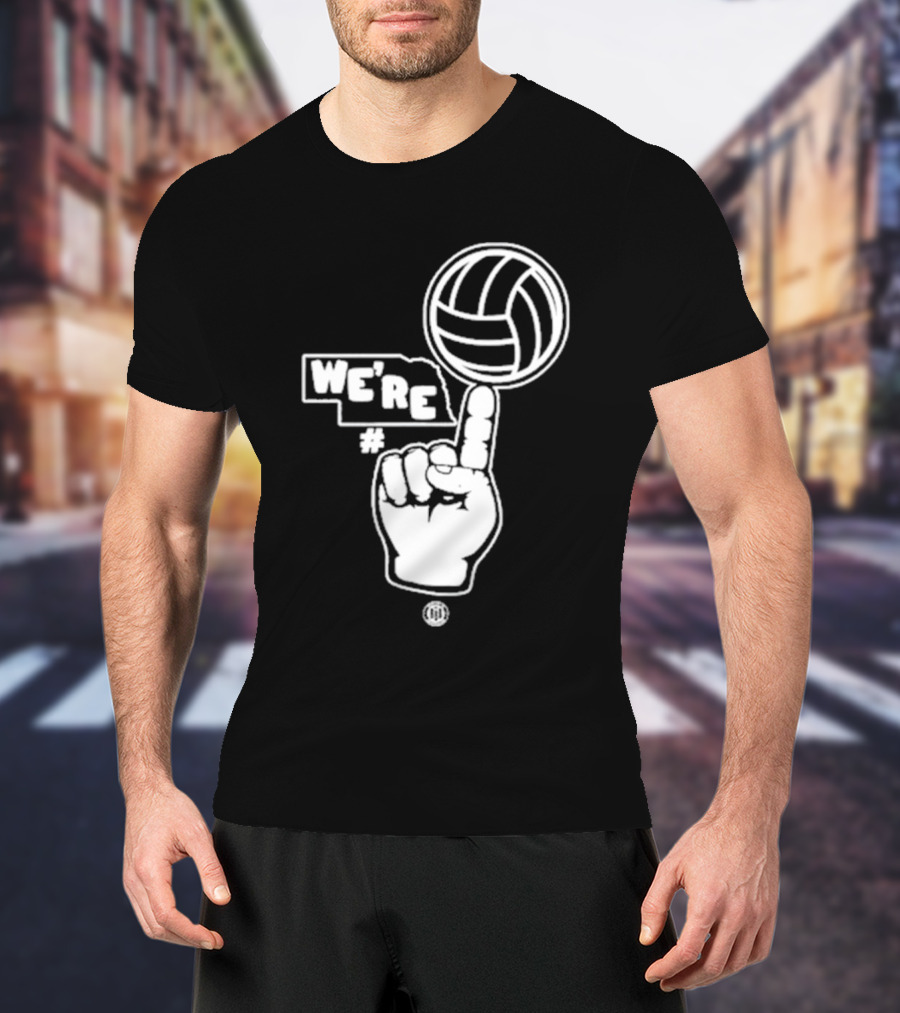 Triple B We’re Number One Volleyball Finger Gesture T-Shirt