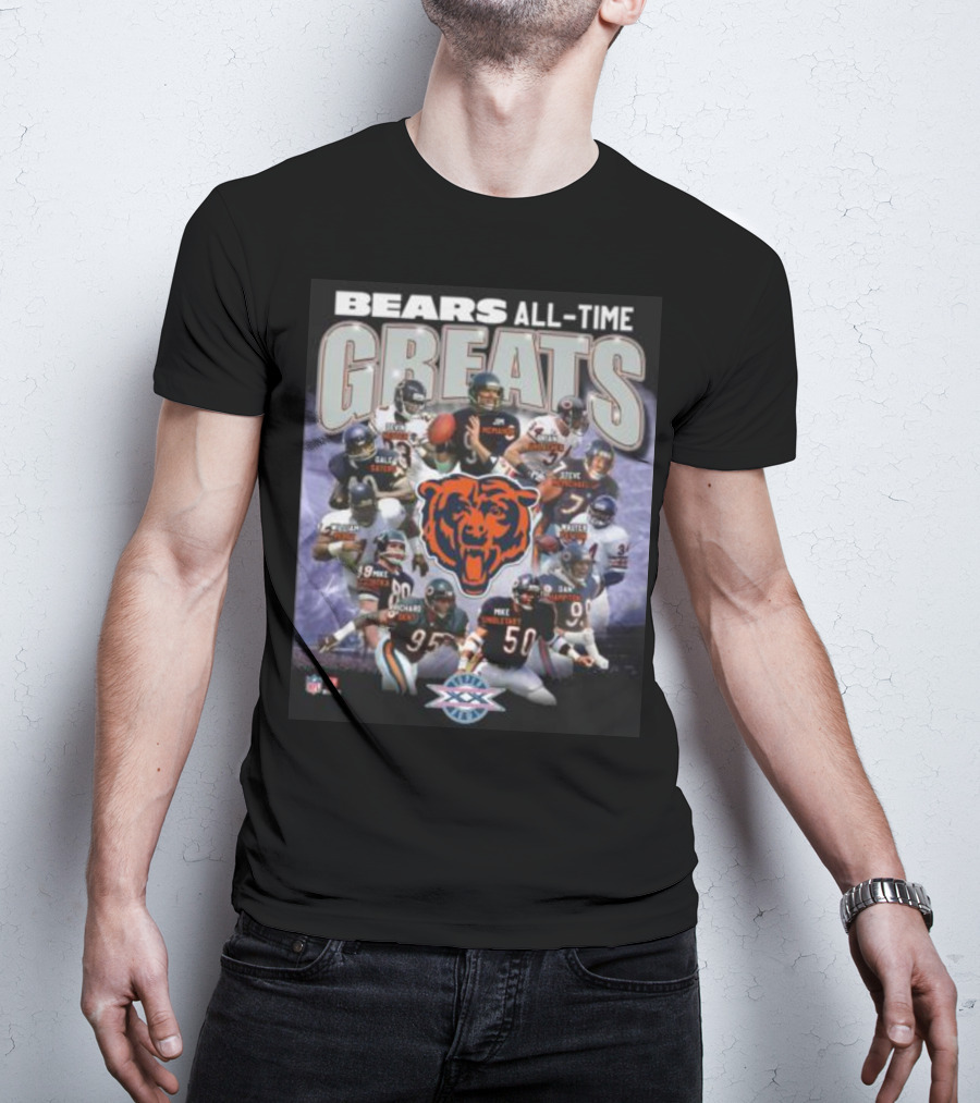 Bears All-Time Greats Super Bowl Legends T-Shirt
