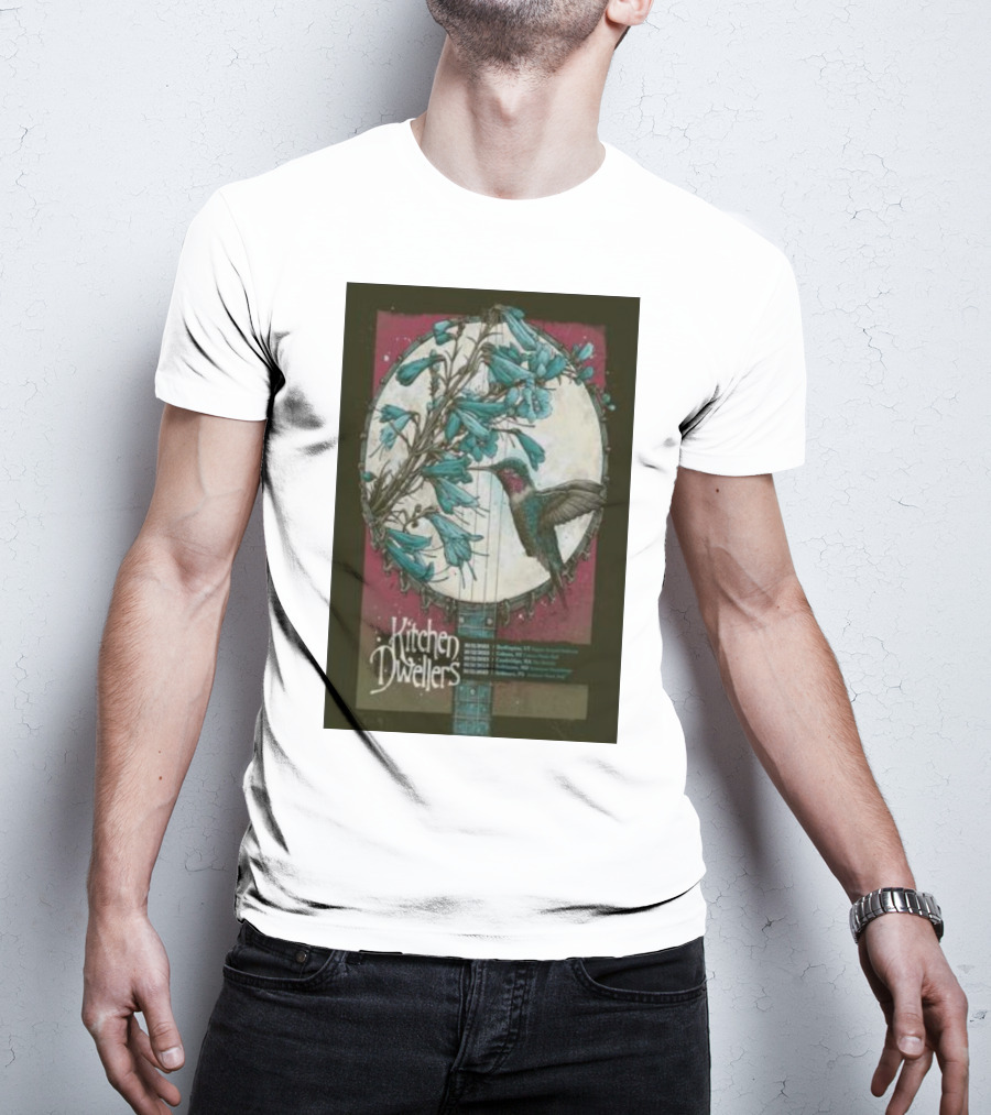 Kitchen Dwellers October 14 Burlington VT Nectar's Banjo Hummingbird T-Shirt