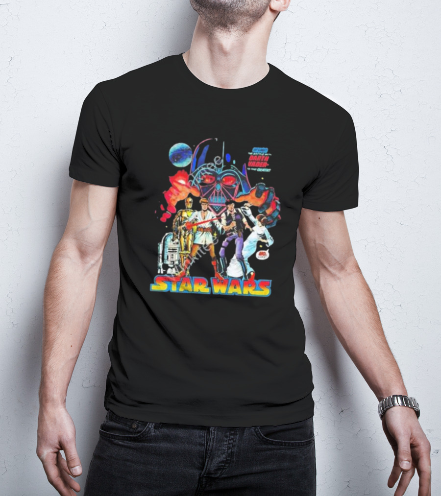 Star Wars Darth Vader In The Death Star Comic Style A New Hope T-Shirt