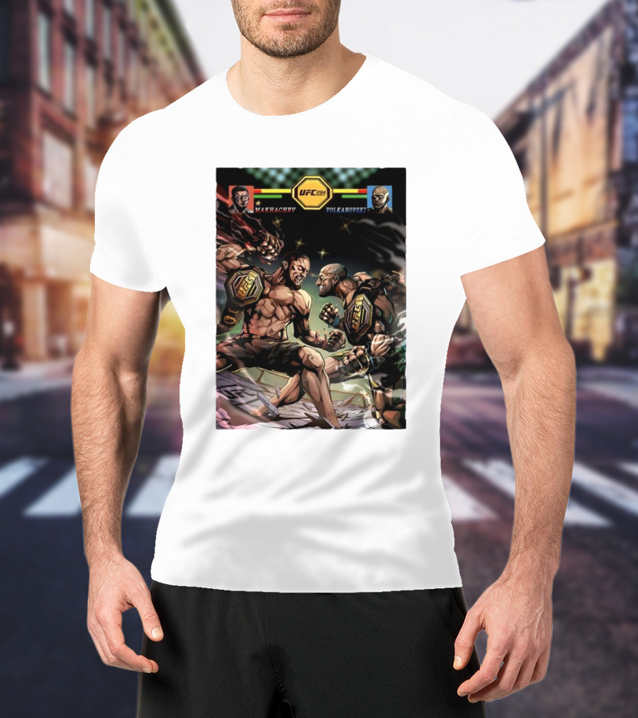 UFC 294 Lightweight Title Fight Makhachev Vs Volkanovski 2 T-Shirt