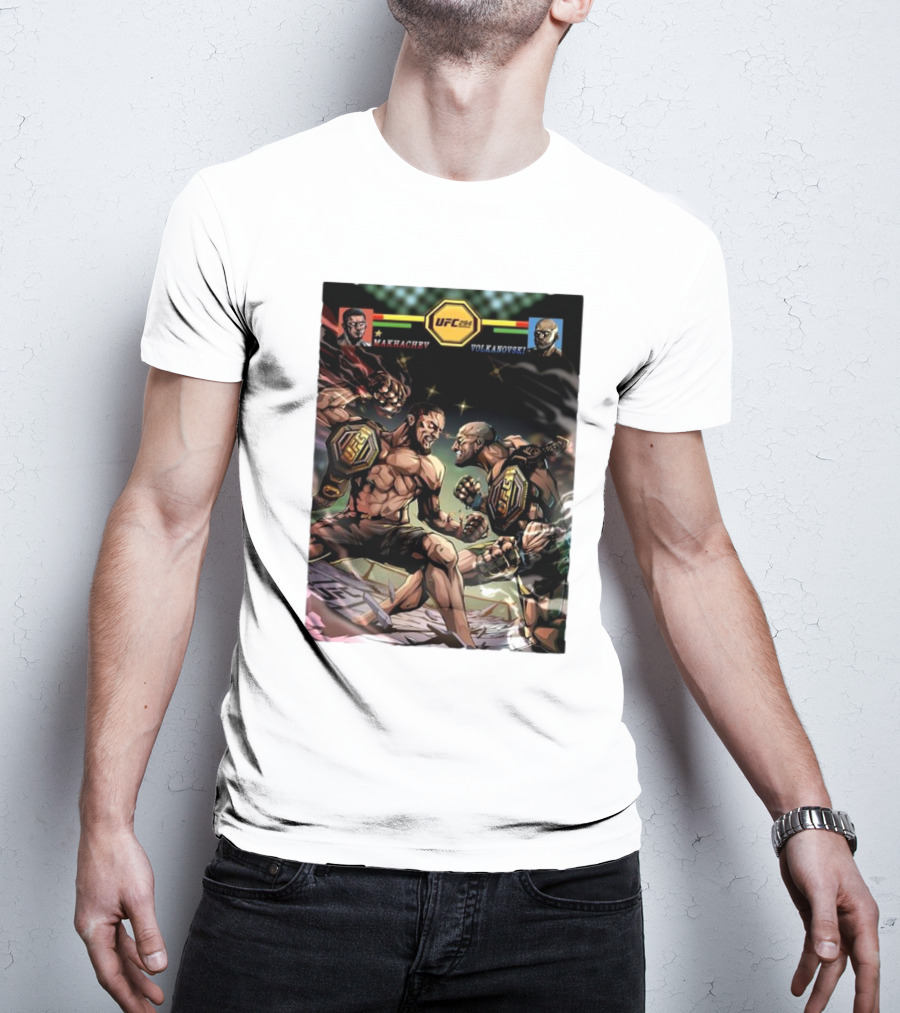 UFC 294 Lightweight Title Fight Makhachev Vs Volkanovski 2 T-Shirt