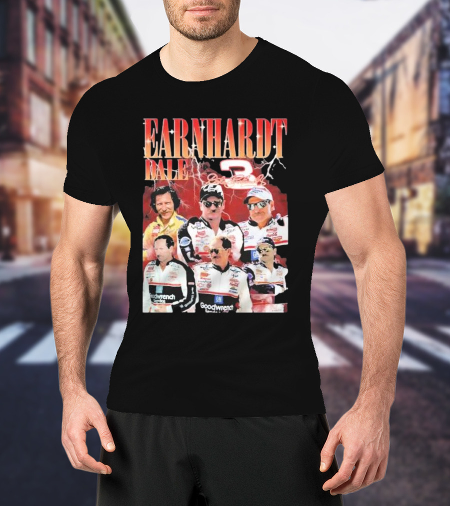 Earnhardt Dale 3 Goodwrench Racing Legend Bootleg Rap T-Shirt
