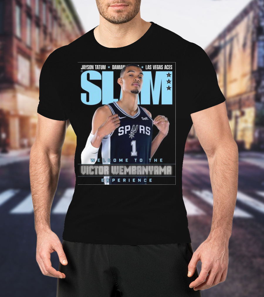SLAM 247 Cover Featuring Jayson Tatum And Victor Wembanyama Spurs Experience T-Shirt