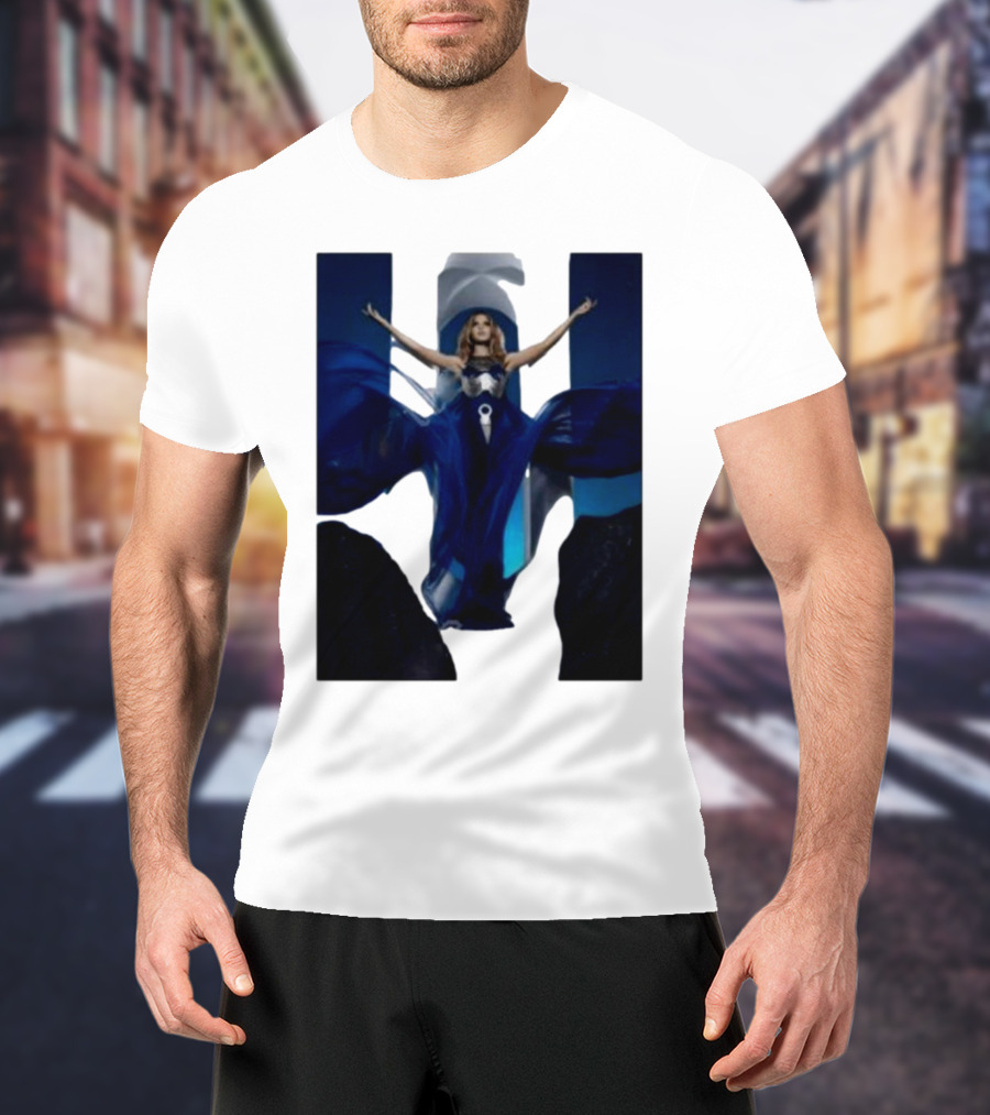 Kylie Minogue Aphrodite Blue Gown Iconic Pose T-Shirt