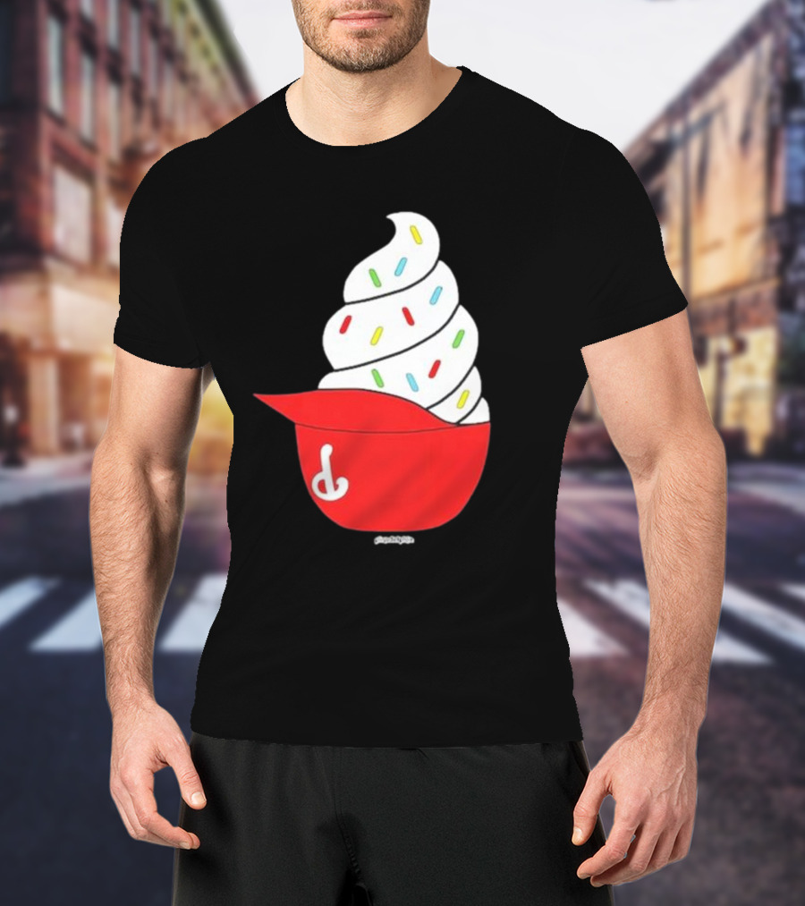 Phillies Ice Cream Helmet Swirl With Sprinkles T-Shirt