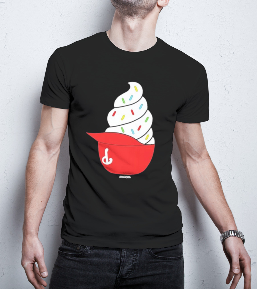 Phillies Ice Cream Helmet Swirl With Sprinkles T-Shirt