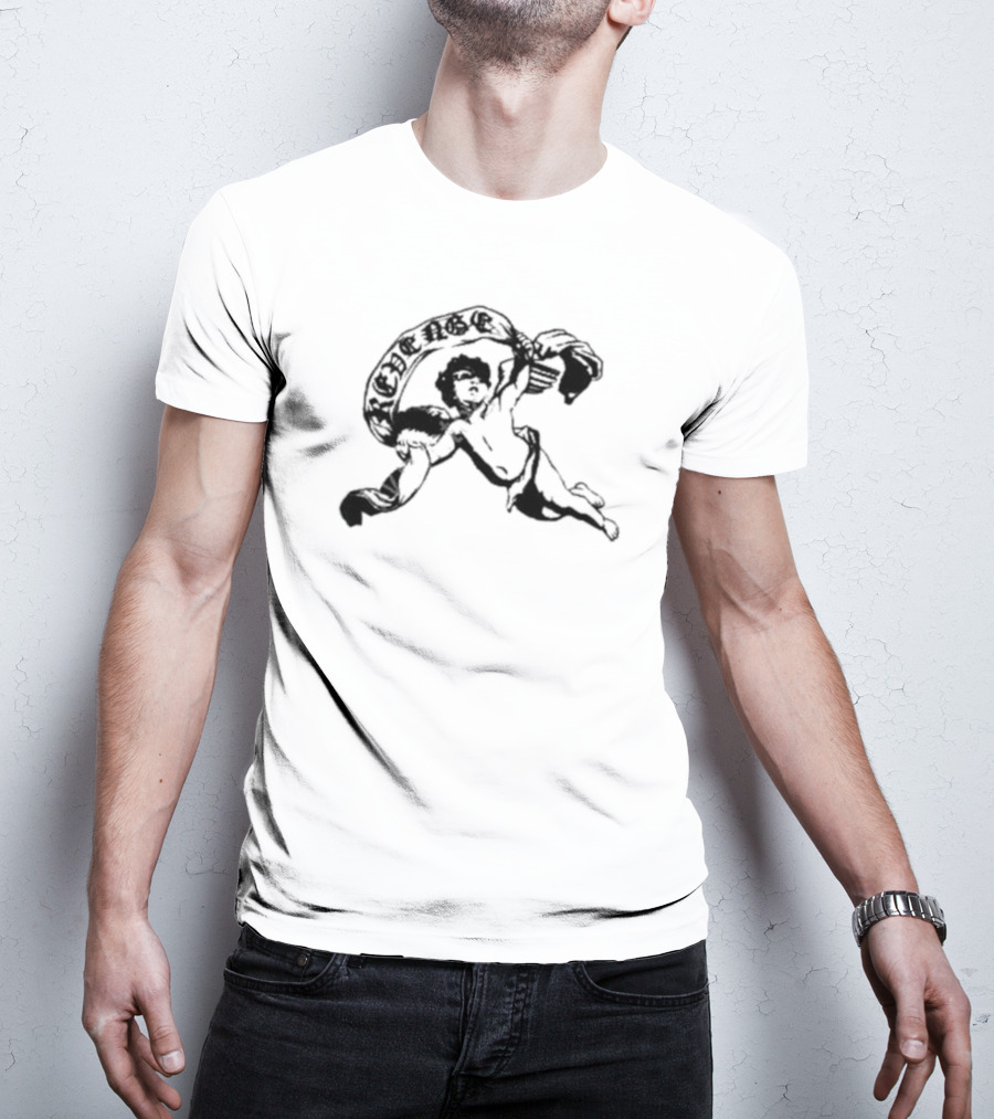 Revenge Cherub Holding Banner In T-Shirt