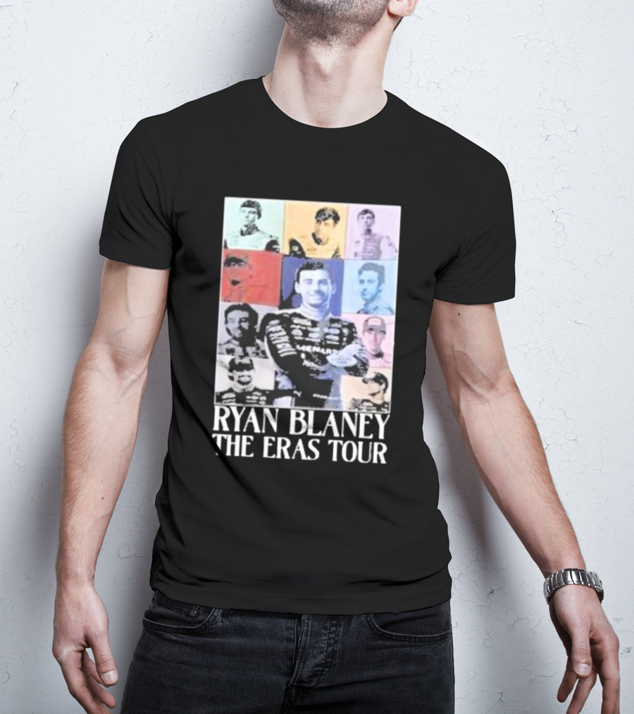 Ryan Blaney The Eras Tour NASCAR Collage T-Shirt
