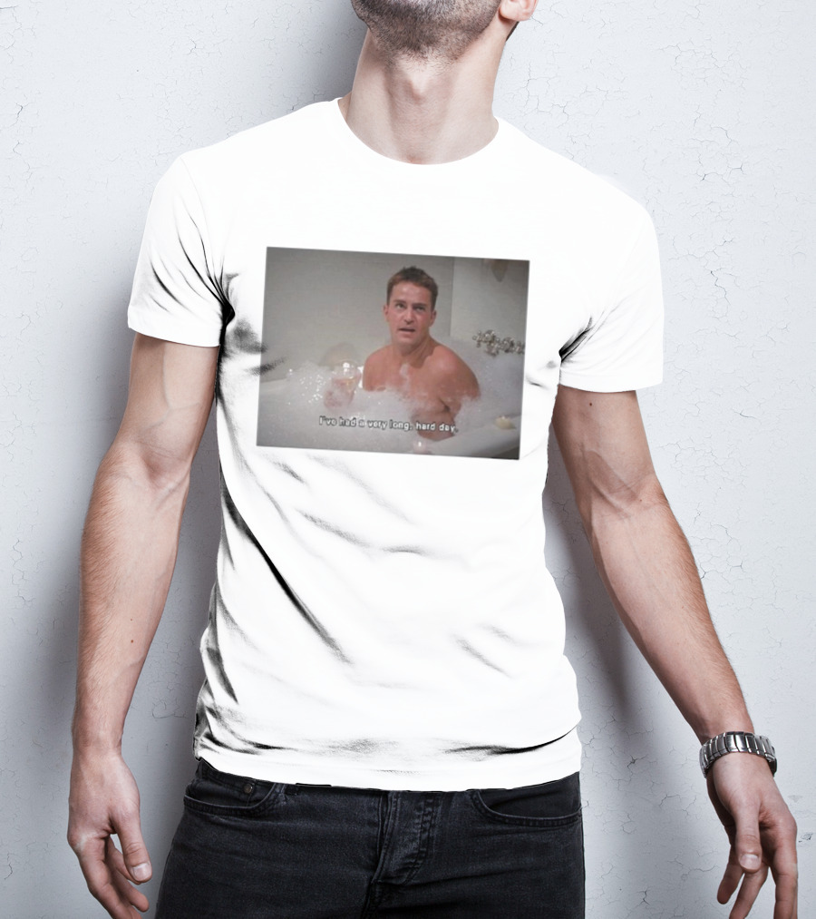 I've Had A Very Long Hard Day Friends Chandler Bing Retro Grunge Aesthetic T-Shirt