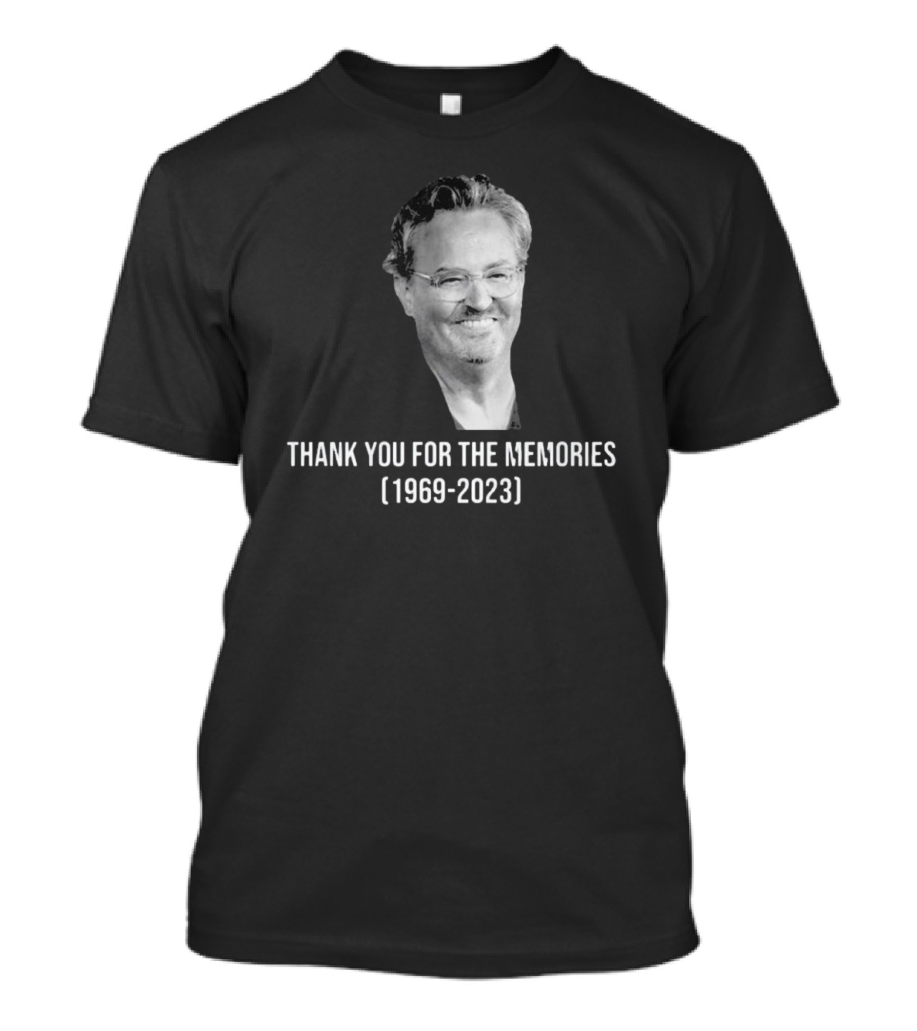 RIP Matthew Perry Chandler Bing Friends Thank You For The Memories 1969-2023 T-Shirt