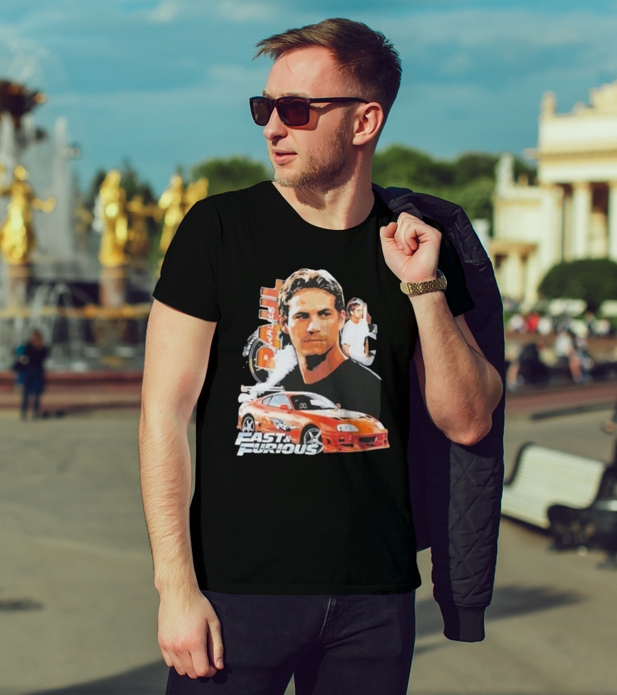 Fast And Furious Paul Walker Toyota Supra T-Shirt