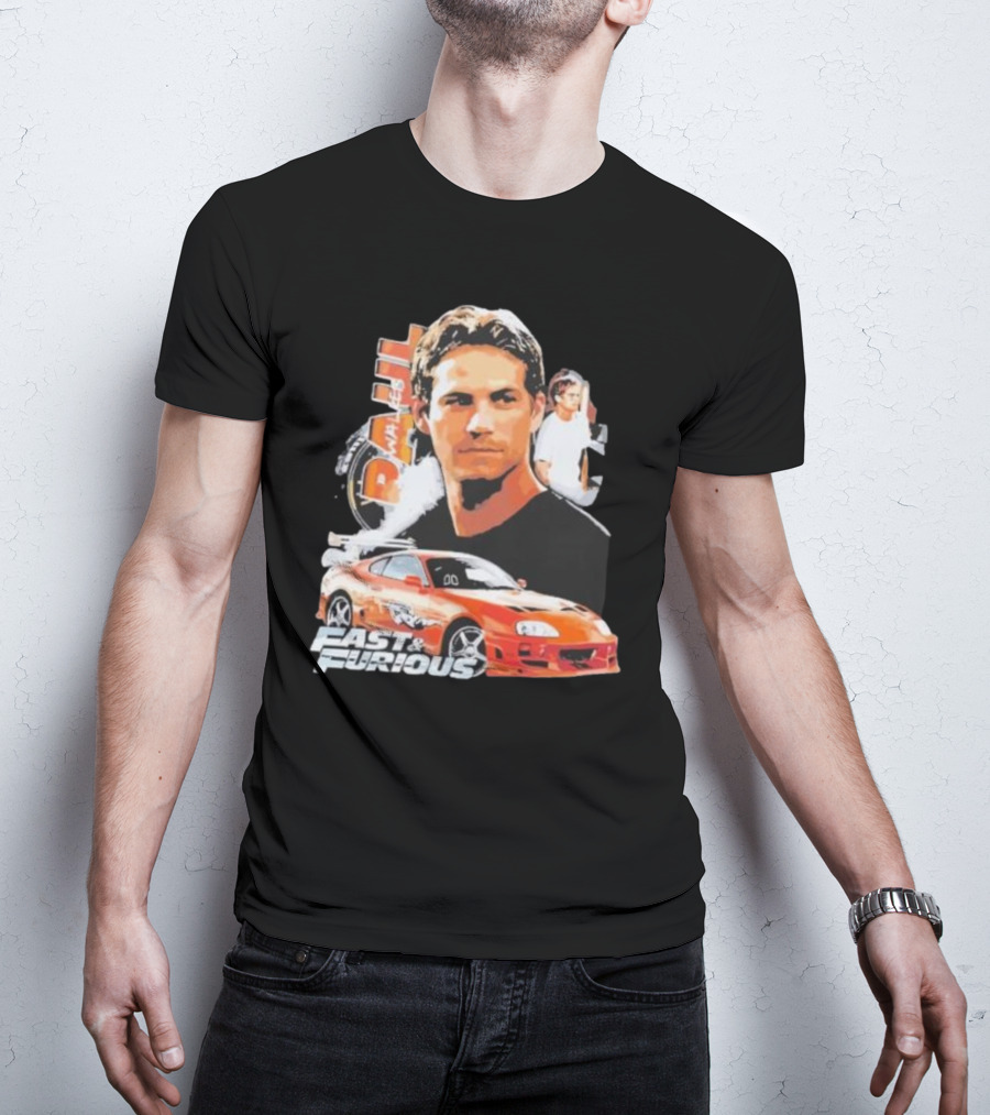 Fast And Furious Paul Walker Toyota Supra T-Shirt