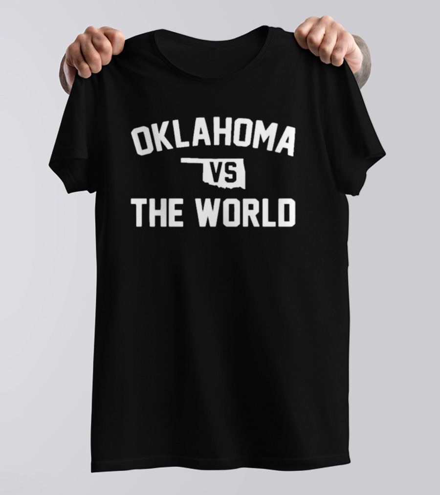 Oklahomavstheworld logo T-shirt