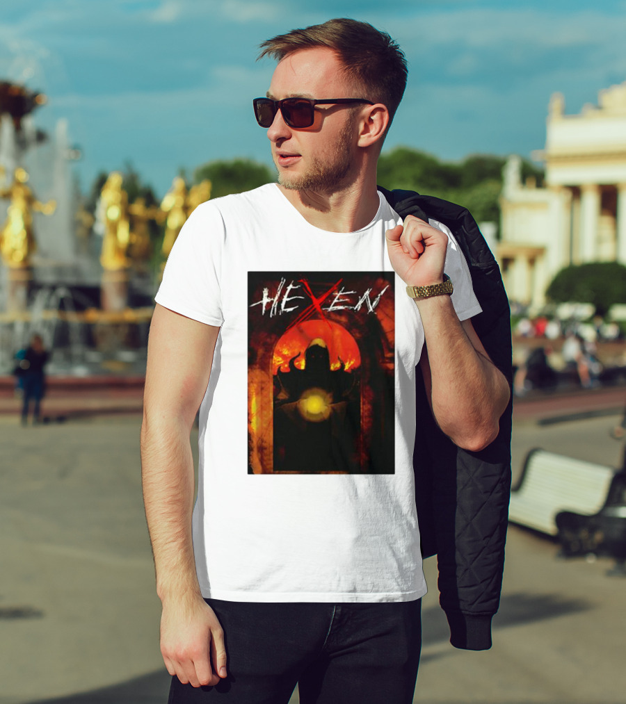 Hexen Video Game Cover Art With Demonic Figure And Glowing Orb T-Shirt