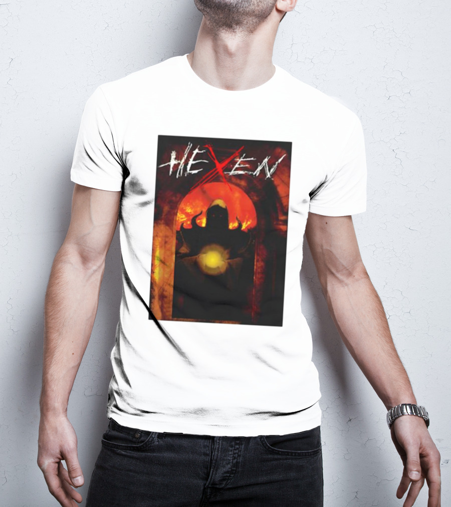 Hexen Video Game Cover Art With Demonic Figure And Glowing Orb T-Shirt